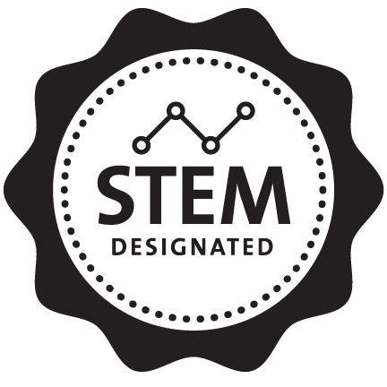 STEM designation stamp for data science programs utilizing science, technology, engineering and mathematics.